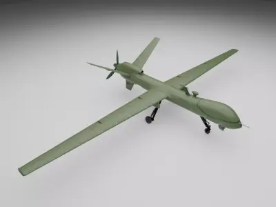Military Drone 3D Model - High Quality Game Ready Detailed 3D model