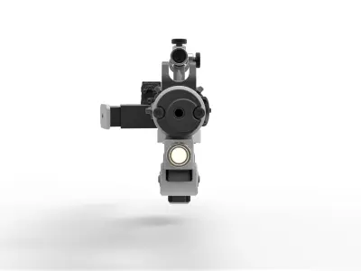 Blaster rifle F-11D from Star Wars The Force Awakens 2015 3D model