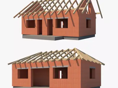 Part-Constructed Buildings 3D model