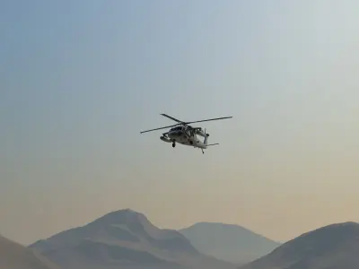 Blackhawk Helicopter Free 3D model