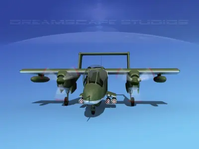 Rockwell OV-10 Bronco Germany 3D model