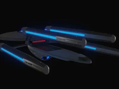 Cochrane Class Tactical Destroyer Free 3D model