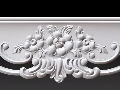 CARVED CABRIOLE Furniture LEG set - 011 Free 3D print model