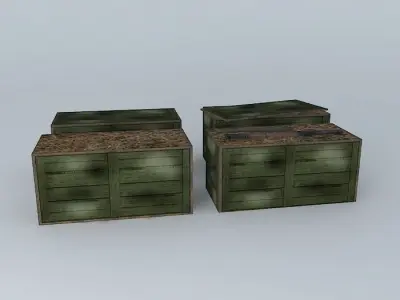 weapon boxes Free 3D model