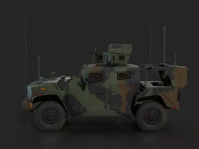 Oshkosh JLTV Game Ready PBR 4k Low-poly 3D model