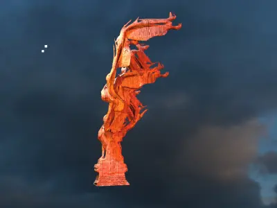 Dantes Inferno Wraith stone Low-poly 3D model