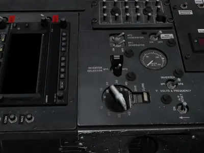 Canberra PR9 3D Cockpit 3D model