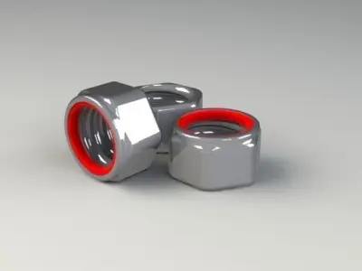 Lock nuts M12 3D model