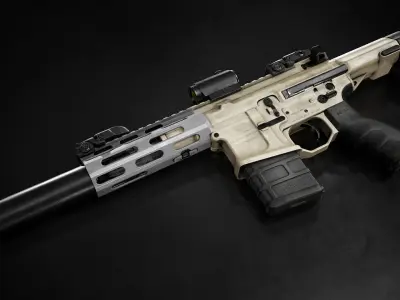 AAC Honey Badger - Game Ready PBR Asset Low-poly 3D model