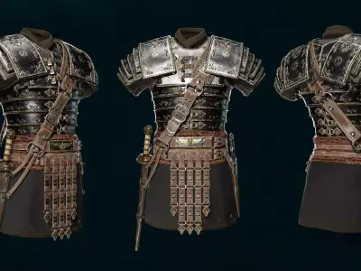 Roman Armor and Weapon Update Low-poly 3D model Low-poly 3D model