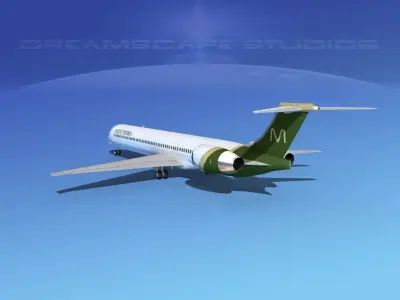McDonnell Douglas MD-90 Monterey Charters 3D model