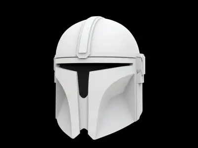 The Mandalorian Helmet 3D Print Model 3D print model