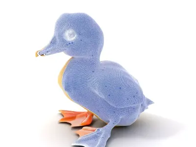 Cute Duckling model pack Low-poly 3D model