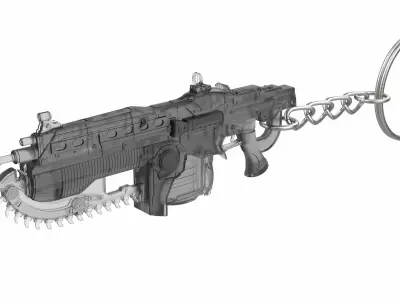 Gears of War Keychains Bundle - 4 Printable STL - Commercial Use 3D print model