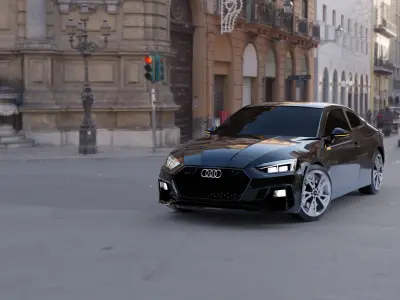 Audi RS5 Free low-poly 3D model