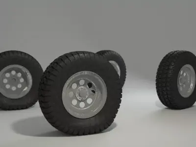 Wheel Rig 3D model