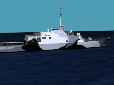 Freedom Class Blk 1 LCS-3 USS Fort Worth 3D model