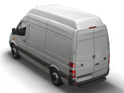 Mercedes Benz Sprinter Van L2H3 2008 3D model