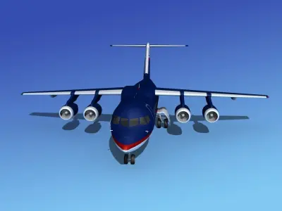 BAe 146-200 Corporate 1 3D model