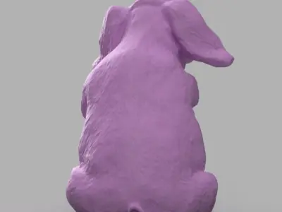 Cochon assis 3D print model