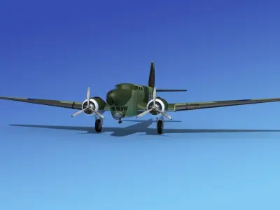 Douglas B-18A Bolo V14 3D model