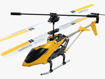  Mini remote-controlled helicopter 3D model
