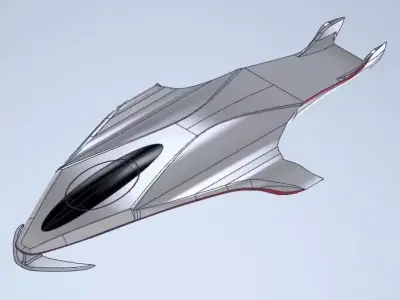 Ferrari spaceship 3D print model