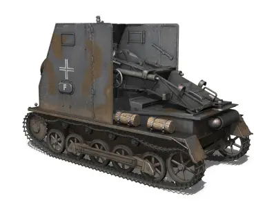Sturmpanzer1 - Bison - 1 PzDiv 3D model