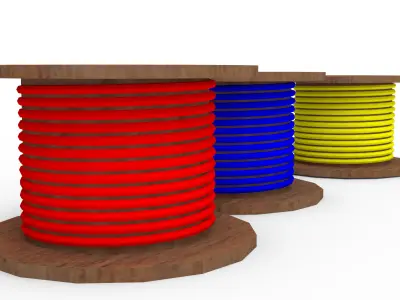 Wires Low-poly 3D model