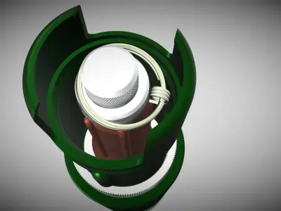 Incendiary mine-grenade ZMG special forces  3Dprintable Moulage 3D model