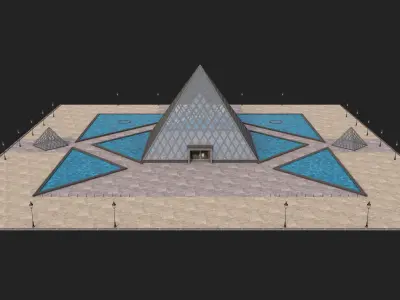 Louvre Pyramid 3D model