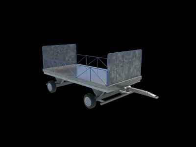 Baggage Cart Airport 3D model