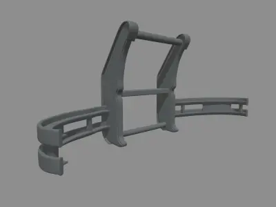 Bull Bar Low-poly 3D model