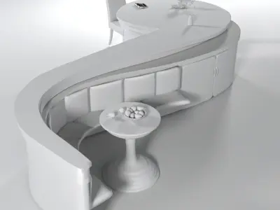 KITCHEN FURNITURE 3D model purchase