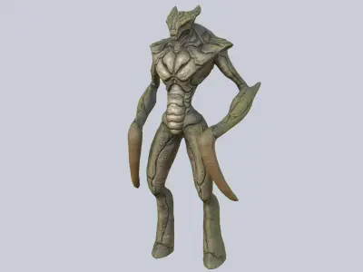 Bug creature Low-poly 3D model