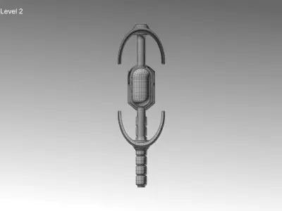 First Order Stormtrooper Baton Free low-poly 3D model