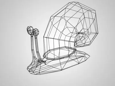 frame in the form of a snail 3D print model