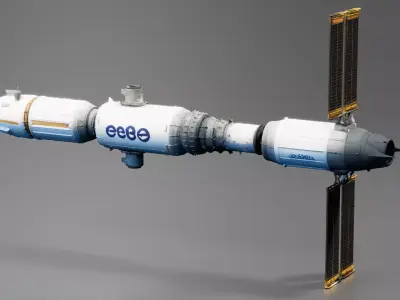 ESA ATV Automated Transfer Vehicle 3D print model