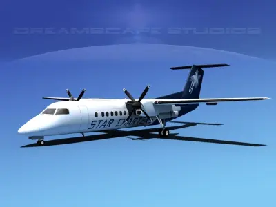 DeHavilland DHC-8-Q300 Star Charters 3D model