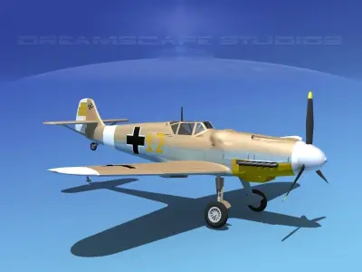Messerschmitt BF-109 V04 3D model