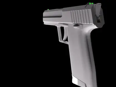 HK USP Free low-poly 3D model