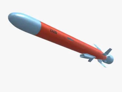 ZARB Pakistan Navy Anti-Ship Cruise Missile 3D model
