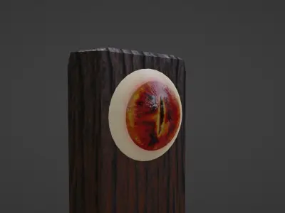 KNIFE WITH EYES Low-poly 3D model