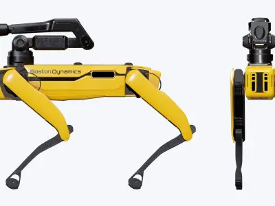 Spot Robot Boston Dynamics 2021 With Arm Low-poly 3D model