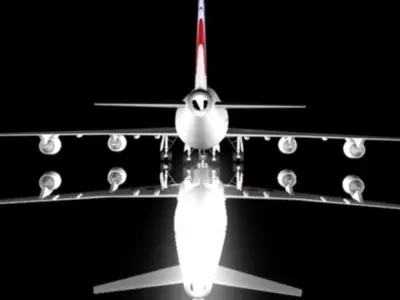 AIR FRANCE 747 -400 3D model