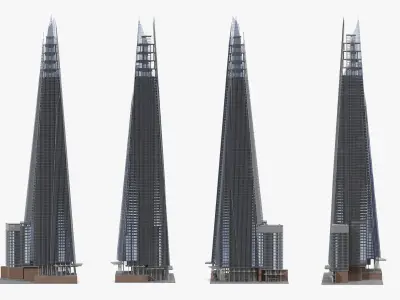 The Shard Skyscraper 3D model purchase