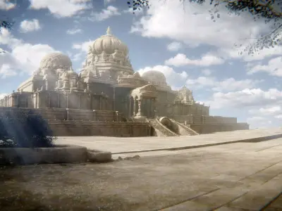 Temple of Gods Modular 3D model