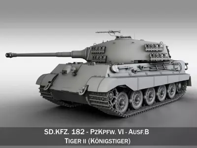Panzerkampfwagen VI - Ausf B - King Tiger  3D model