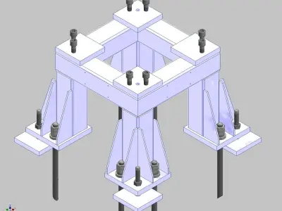 26362-Base for robot KAWASAKI BX100L-Hight 500 3D model