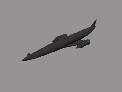 Skylon Space Plane Low-poly 3D model